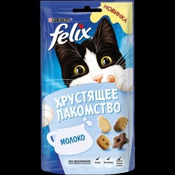 Лакомство для кошек, Felix (Феликс) 60 г хрустящее молоко