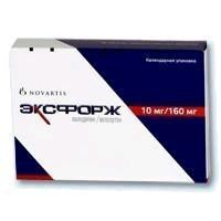 Эксфорж табл. п/о пленочной 10 мг+160 мг 14 шт.