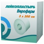 Лейкопластырь фиксирующий, р. 3смх300см 1 шт картон. уп.