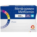 Метформин, таблетки покрытые пленочной оболочкой 500 мг 60 шт